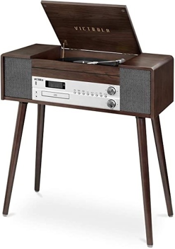 Victrola Jackson 7-in-1 Music Center, Espresso - Appears New, Untested   - Lot 60