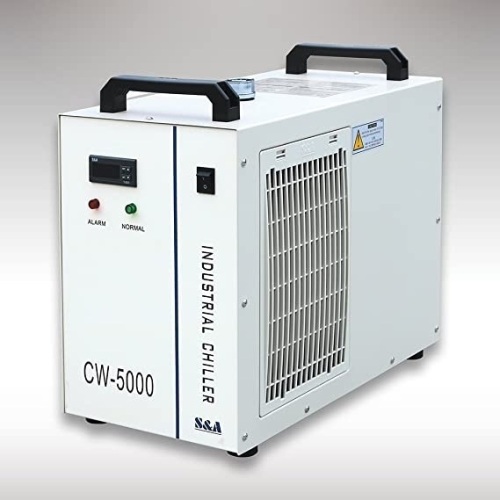 S&A Genuine CW-5000DG Industrial Water Chiller 6L Capacity Cooling Water for 80W/100W CO2 Engraving Cutting Machine - Appears New  - Lot 75