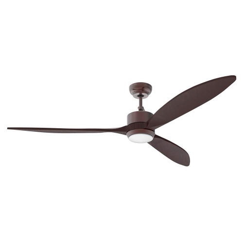 Reiga 65" DC Motor Ceiling Fan with LED Light Kit Remote Control Modern Blades Noiseless Reversible Motor, 6 Speeds, Oil-Rubbed Bronze - Appears New  - Lot 91