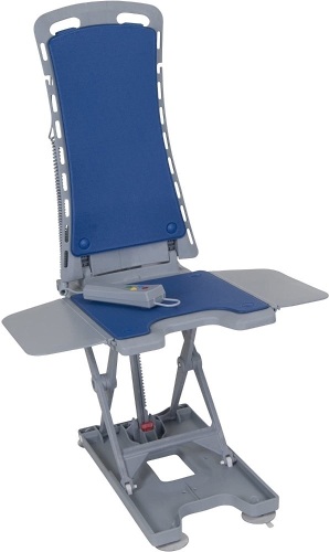 Drive Medical Whisper Ultra Quiet Bath Lift, Blue - Appears New  - Lot 94