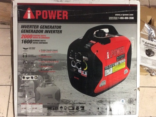 A-iPower SUA2000i 2000-Watt Portable Inverter Generator, Gasoline Powered - E-Comm Return, Engine has Compression - Lot 121
