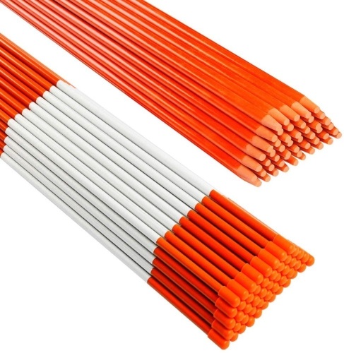 Tingyuan 48" Driveway Markers with Reflective Tape Snow Stakes 50 ct - E-Comm Return, Appears New   - Lot 138