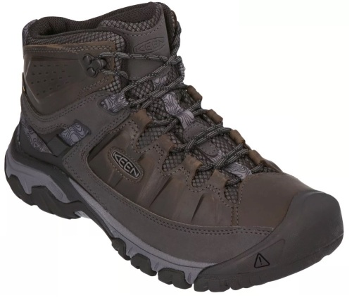 KEEN Targhee III Mid Waterproof Hiking Boots for Men - Magnet/Black - 10M, E-Commerce Return. - Lot 156