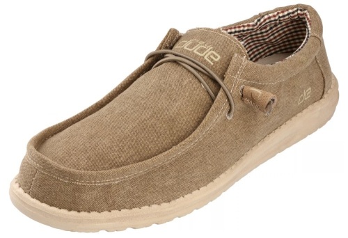 Hey Dude Wally Canvas Shoes for Men - Nut - 11M, Appear New - Lot 168