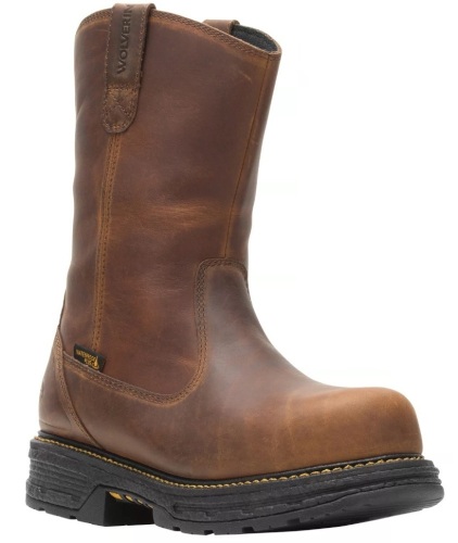 Wolverine Hellcat Wellington Waterproof Work Boots for Men - Brown/Tobacco - 11XW, Appears New - Lot 182