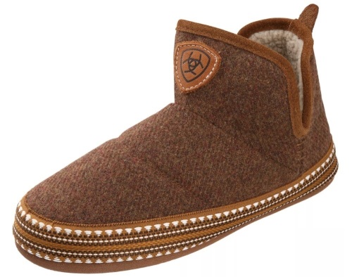 Ariat Bootie Slippers for Ladies - Wooly Brown - Large (8.5-9.5), Appears New - Lot 198
