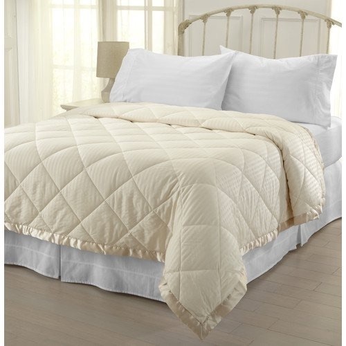 Home Fashion Designs Romana Luxury Down Alternative Blanket, Ivory, Twin - Appears New  - Lot 264