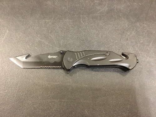 Dpnao Folding Pocket Knife with Serrated Edge - Appears New - Lot 265