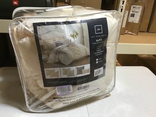Chic Home Ruth 8-Piece Comforter Set - E-Comm Return, Unknown if Complete  - Lot 281