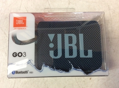 JBL GO3 Portable Waterproof Wireless Speaker, Blue - New/Unopened  - Lot 284