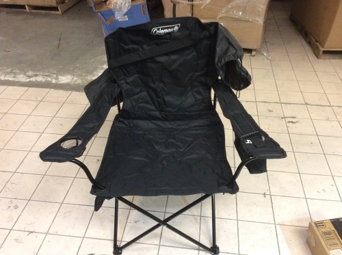 Coleman Camping Chair with Built-in 4 Can Cooler - Appears New - Lot 298