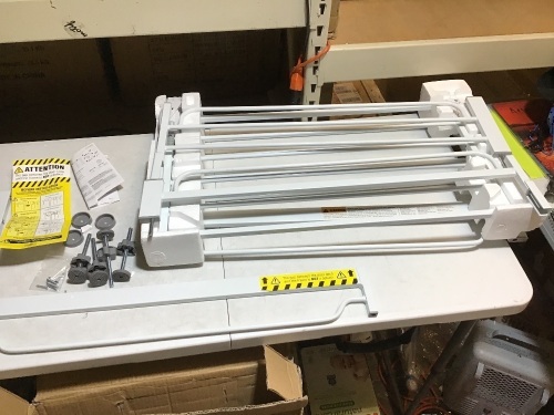 Regalo 56-Inch Extra WideSpan Walk Through Baby Gate - E-Comm Return, Unsure if Complete - Lot 325