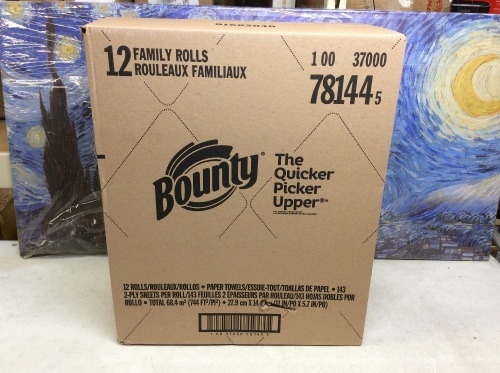 Bounty Paper Towels, 12 Family Rolls - New - Lot 331