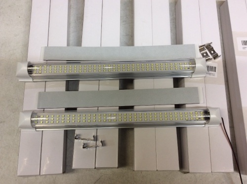 Lot of (5) KONPWAY 12 Volt LED Light Bar with Switch, Daylight 6000K 13.4"  99 LED 5W 500 Lumens  for RV Boat Trailer Camper, Pack of 2 - New  - Lot 348