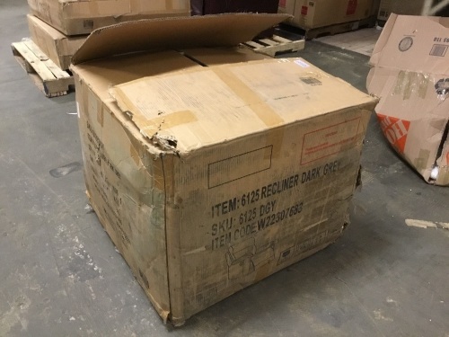 Recliner, Dark Grey, Unknown Details - Appears New - Lot 382