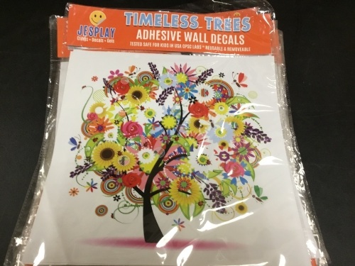 Lot of (80) Jesplay Timeless Trees Adhesive Wall Decals - Appear New  - Lot 388