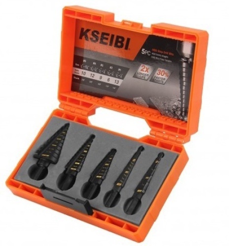 Kseibi HSS Step Drill Bits/ Imperial 5PC, Appears New - Lot 418