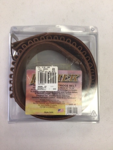 Hunter Company Adjustable Cartridge Belt - Brown - .45 Caliber/25 Loop, Appears New - Lot 431