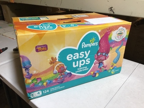 Pampers Easy Ups Training Underwear, 3T-46, 124 ct - New - Lot 530