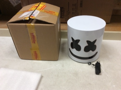 LED Lighted Marshmello Helmet - Appears New - Lot 551