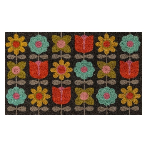 Novogratz By Momeni Floral Woven Door Mat 1'6" x 2'6" - Appears New  - Lot 555