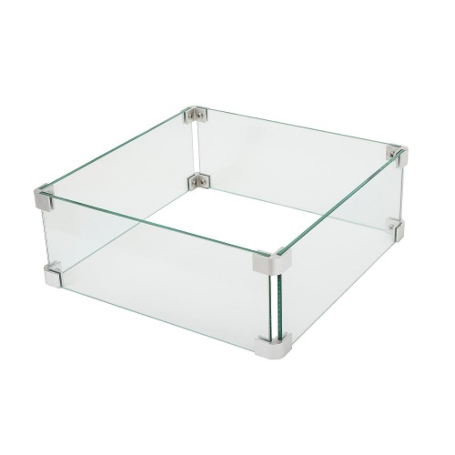 COSIEST Glass Wind Guard Tempered Glass for Outdoor Fire Pit - Appears New - Lot 581