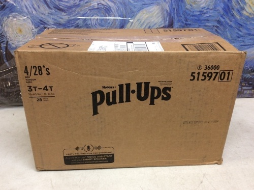 Huggies Pull-Ups Training Underwear, Size 3T-4T, 112 ct - New - Lot 585