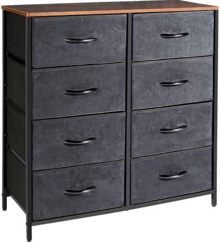 Kamiler 4-Tier Dresser with 8 Drawers, Rustic Brown - Appears New  - Lot 610
