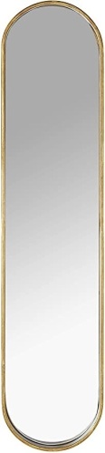 Amazon Brand Rivet Modern Oval Hanging Mirror, 39"H, Brass - E-Comm Return, Appears New  - Lot 614