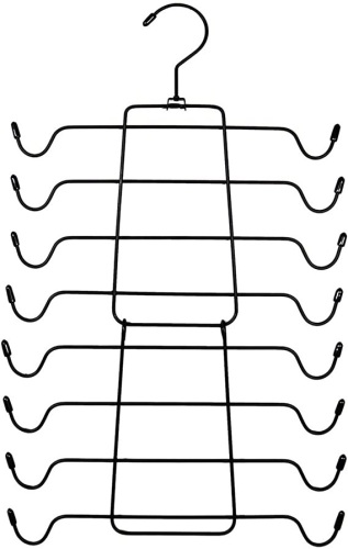 Case of (20) Niclogi Space Saving Metal Folding Hangers, Black - Appears New - Lot 615
