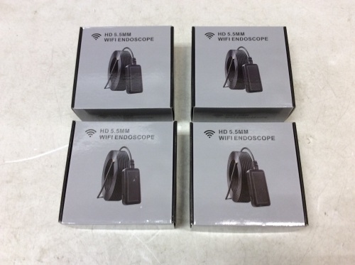Lot of (4) HD 5.5mm Wifi Endoscopes - New - Lot 622