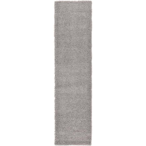 Unique Loom Solid Shag Indoor Runner 2'6" x 10' Cloud Gray - Appears New  - Lot 763