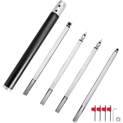 Wood Turning Tool Set Carbide Lathe Tool Square/round/2 Diamond Shape/handle - Appears New  - Lot 785