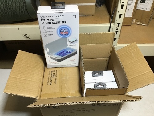 Case of (6) Sharper Image UV-Zone Phone Sanitizers - New - Lot 787