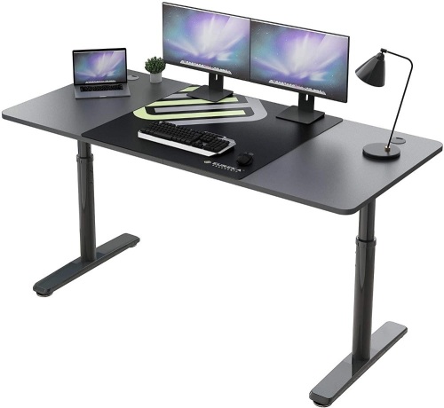 Eureka Ergonomic Adjustable Height Computer Desk 60 inch, Black - E-Comm Return, Unknown Condition   - Lot 798
