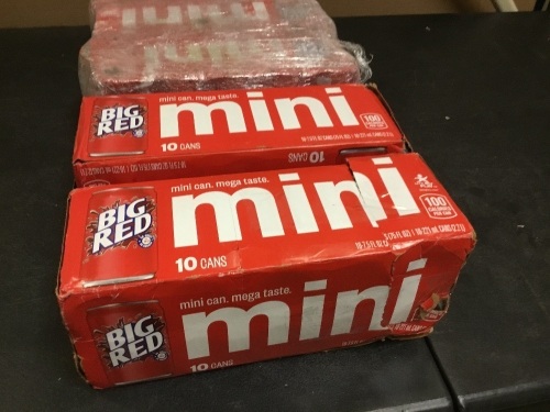 Lot of (5) Big Red Mini Cans, 10 Pack - Appear New - Lot 811