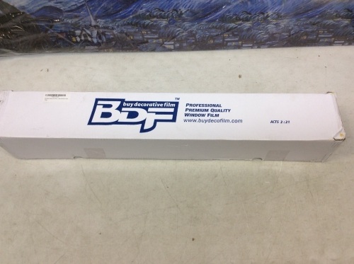BDF S8MC Window Film Security and Safety, Clear 8 Mil, 30" x 49' - Appears New - Lot 813