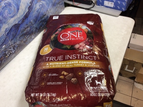 Purina One True Instinct Turkey & Venison Formula for Adult Dogs, 36 Lb - Appears New - Lot 859
