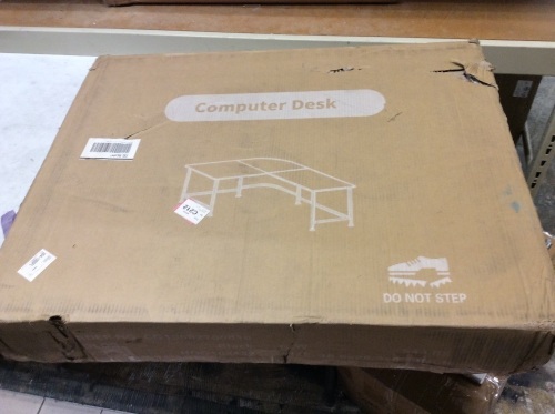 L-Shaped Computer Desk, Details Unknown - Appears New - Lot 877