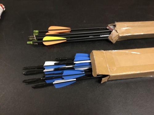 TY Archery Carbon Arrow Hunting Arrows with 100 Grain Removable Tips  Compound, Recurve & Traditional Bow, 12 Pack & Tiger Archery 30" Carbon Arrow Practice Hunting Arrows with Removable Tips for Compound & Recurve Bow, 12 Pack - E-Comm Returns, Ap - Lot 890