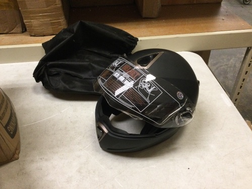 Full Face Motorcycle Helmet. Visor Needs Reconnected.  - Lot 1020
