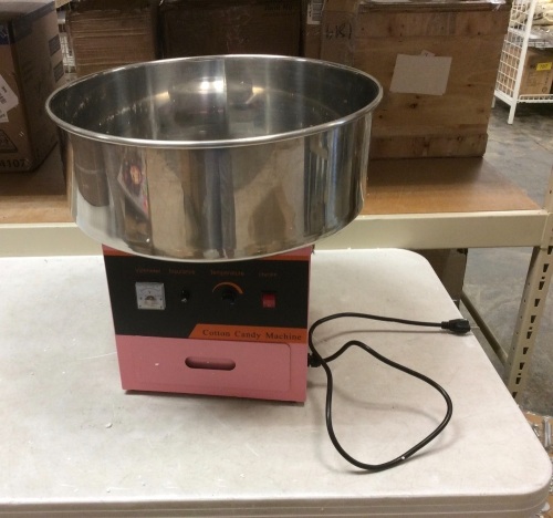 Electric Cotton Candy Machine, Pink - E-Comm Return, Powers On Not Tested Further - Lot 1052