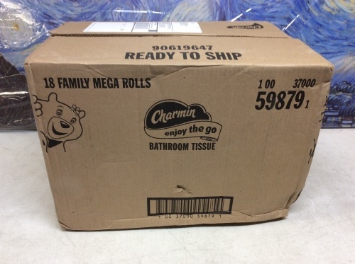 Charmin Toilet Paper, 18 Family Mega Rolls - New - Lot 1054