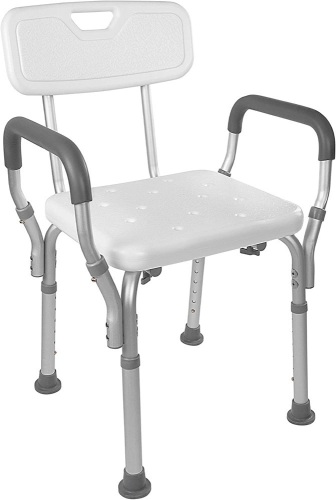 Vaunn Medical Tool-Free Assembly Spa Bathtub Shower Chair with Arms - Appears New  - Lot 1055