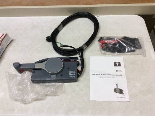 Pull Throttle Side Mount Remote Control Box 703 for Yamaha - Appears New - Lot 1059