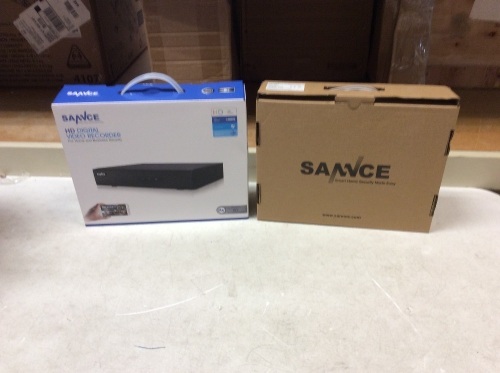 Sannce 5-in-1 HD Digital Video Recorder for Home Security, 1TB & 4 Sannce HD 1080P Indoor Outdoor CCTV Cameras - New - Lot 1066