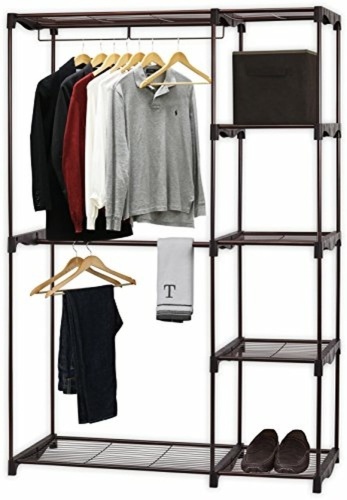 SimpleHouseware Double Rod Freestanding Closet, Bronze - E-Comm Return, Appears New  - Lot 1113