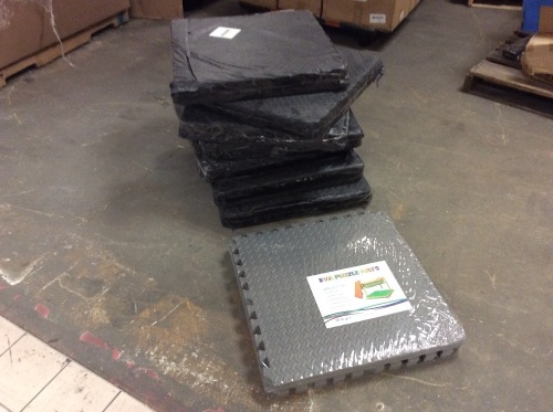 Lot of (7) EVA Puzzle Floor Mats, 2' x 2', 6 Pieces - Appear New - Lot 1603