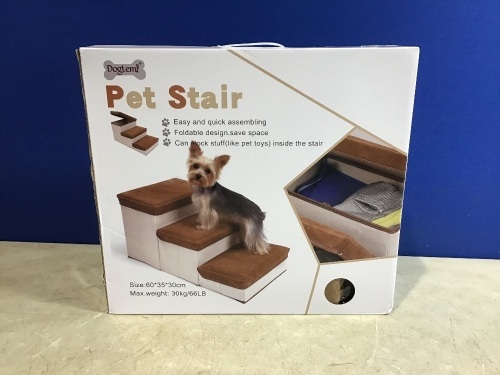 DogLemi Pet Stairs with Storage  - Lot 997