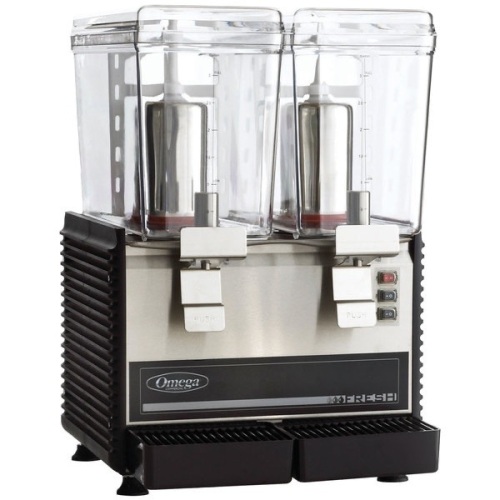 Omega OSD20 Double 3 Gallon Bowl Refrigerated Beverage Dispenser. Appears New - Lot 17